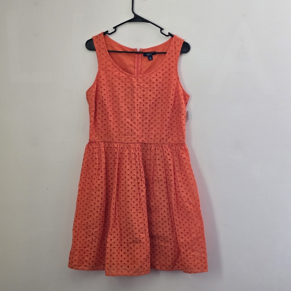 Old Navy Women's 8 Orange Sleeveless Dress